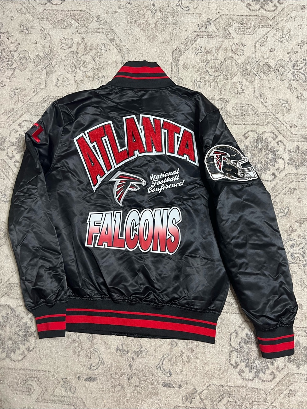 Atlanta Falcons "Turn It Up" full-snap satin jacket